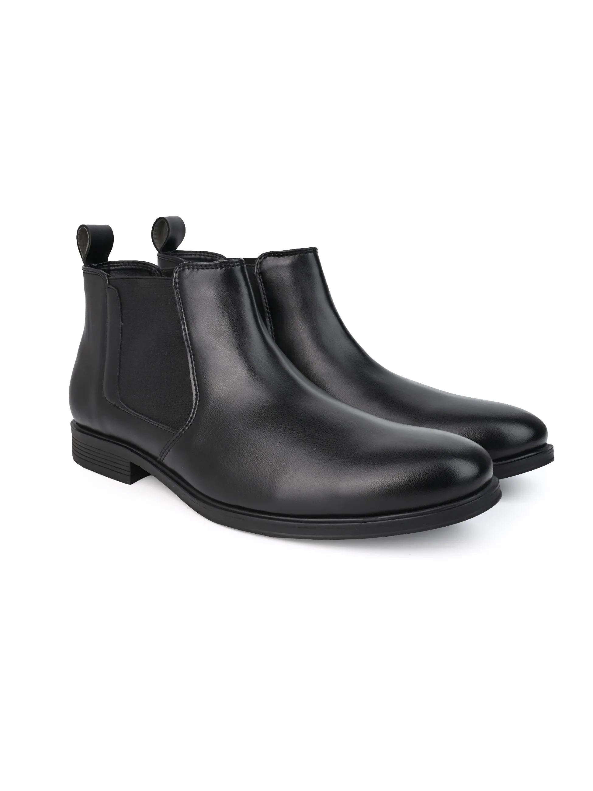 Hydes N Hues Men Black Chelsea Boots