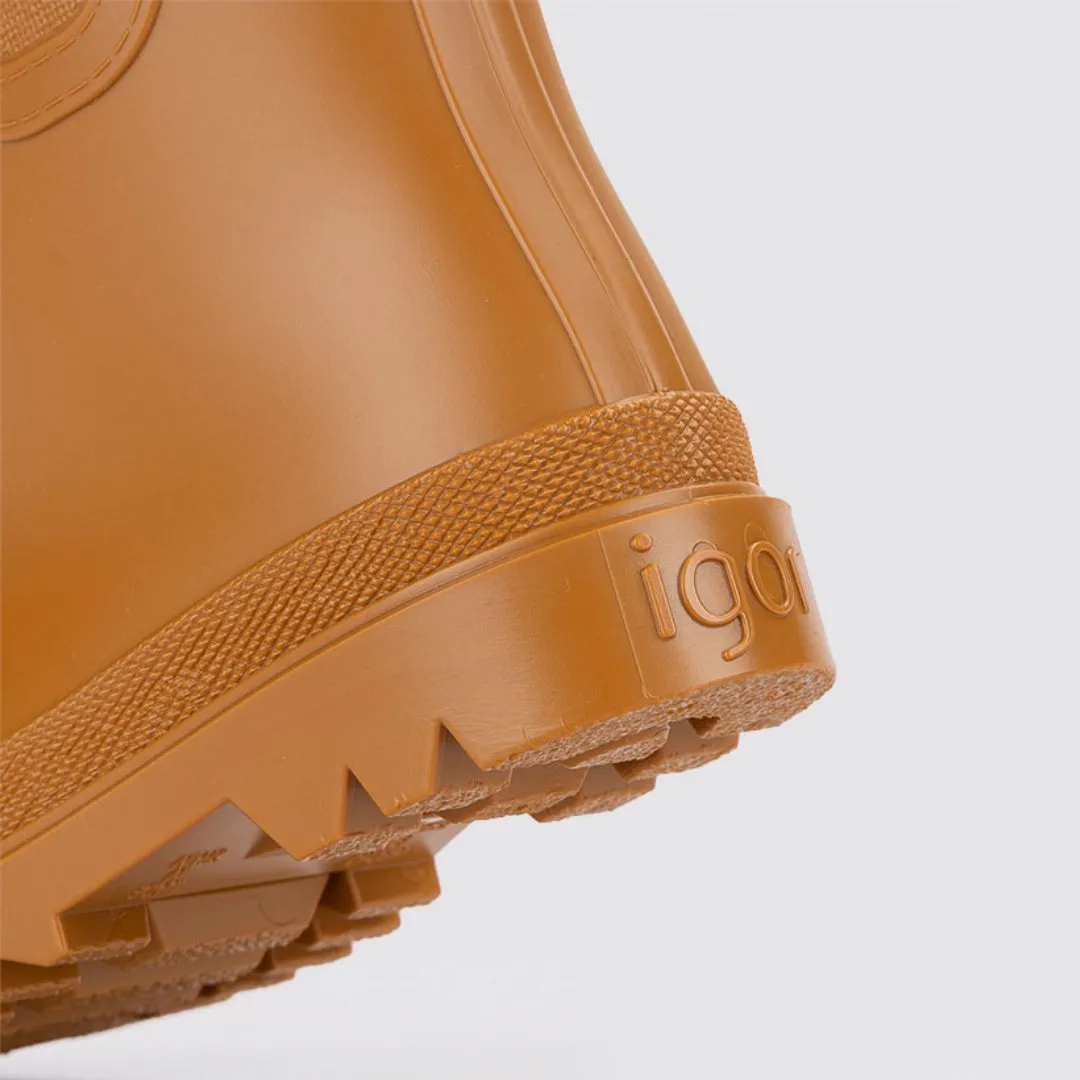 Igor: Tokio Furry Lined Wellie Boots - Caramel