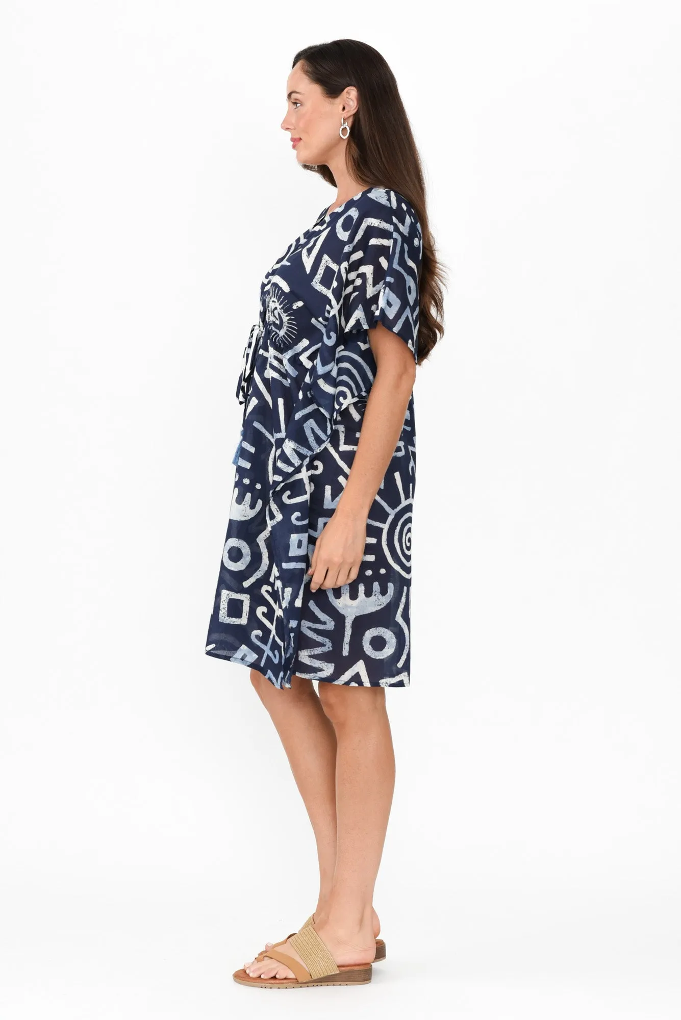 Isabel Blue Geo Cotton Kaftan
