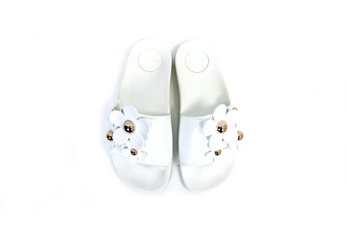 Jelly Daisy Slide On Sandals