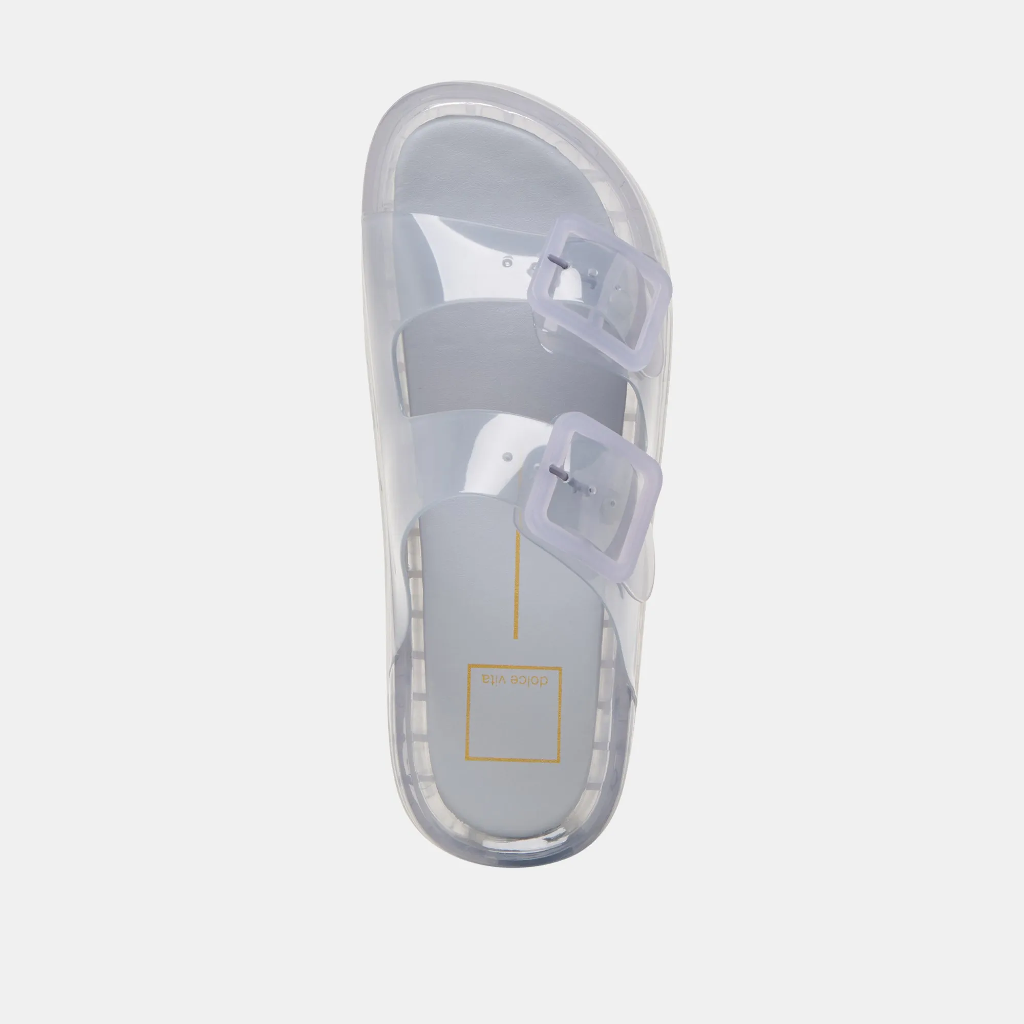JULIO SANDALS DUSTY BLUE VINYL