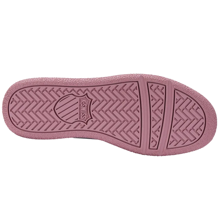K-Swiss Women's Classic PF Platform Court Shoes in White/Foxglove/Rose Gold