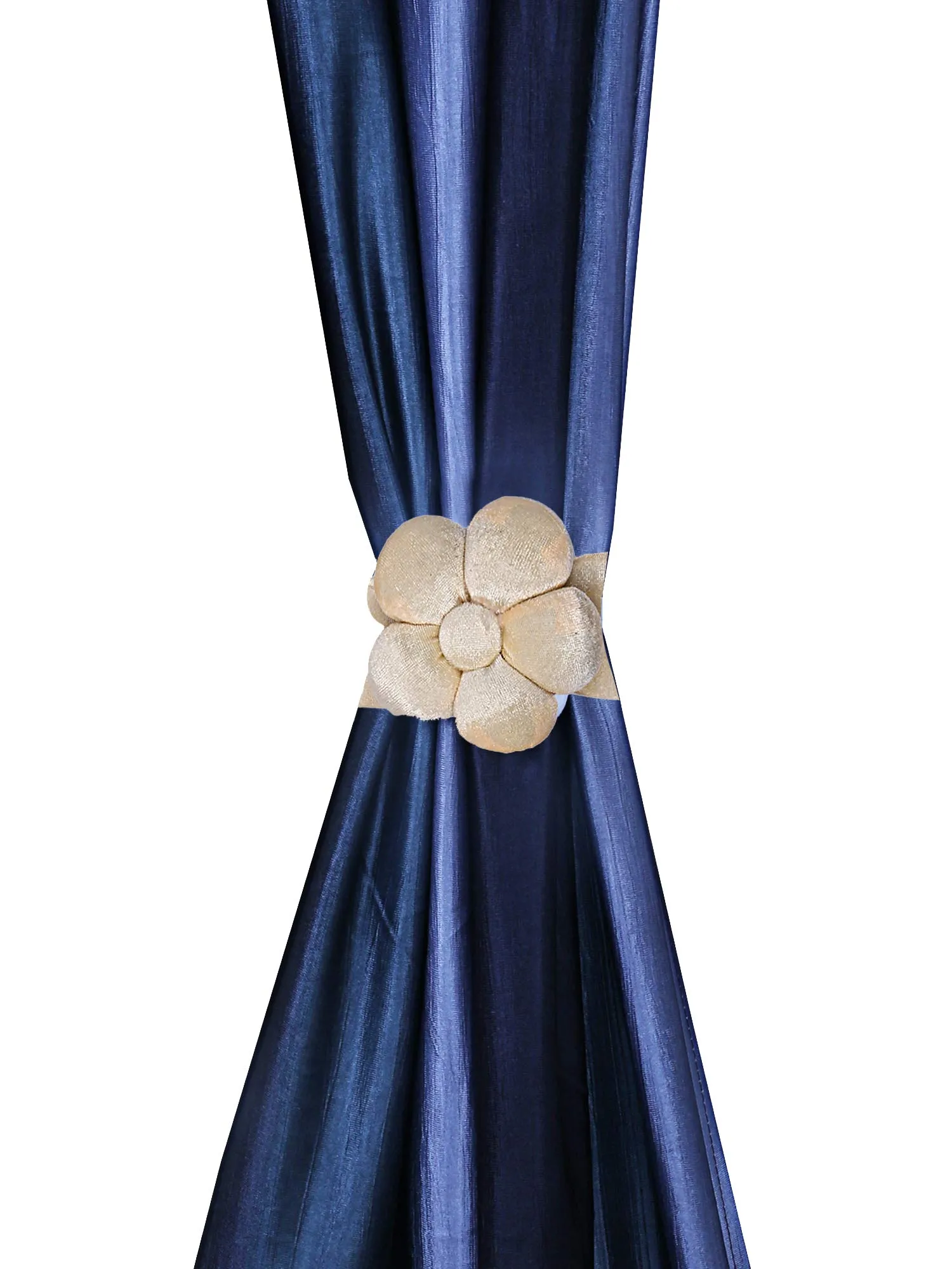 Kuber Industries Velvet 4 Pieces Curtain Tie Back Tassel Set (Cream) - CTKTC022171