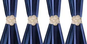 Kuber Industries Velvet 4 Pieces Curtain Tie Back Tassel Set (Cream) - CTKTC022171