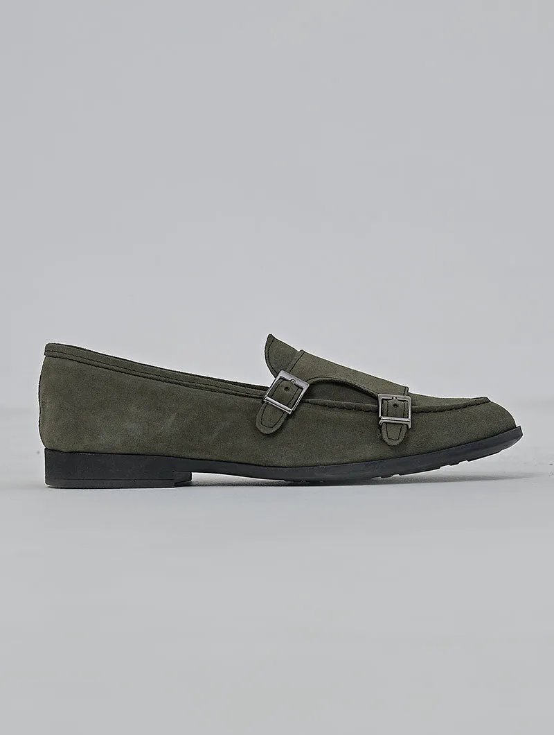LEONARDO LOAFERS IN GREEN