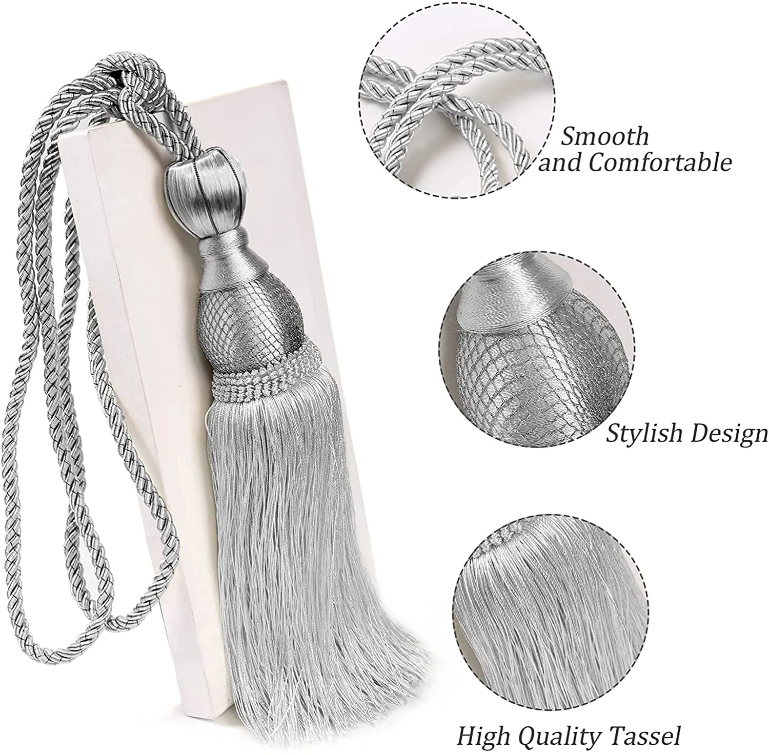 Linen Universe Curtain Tieback Window Tassel - (Set of 2)