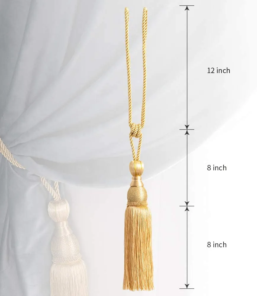 Linen Universe Curtain Tieback Window Tassel - (Set of 2)