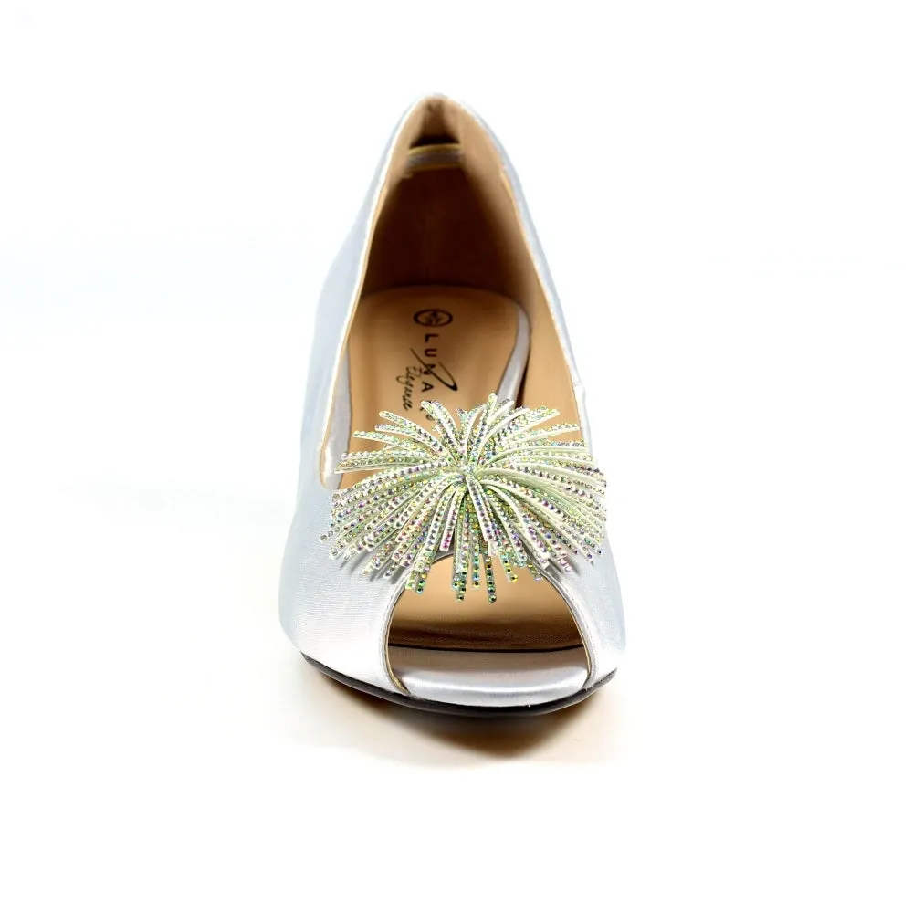 Lunar Ladies Lucia Pom Pom Court Shoe