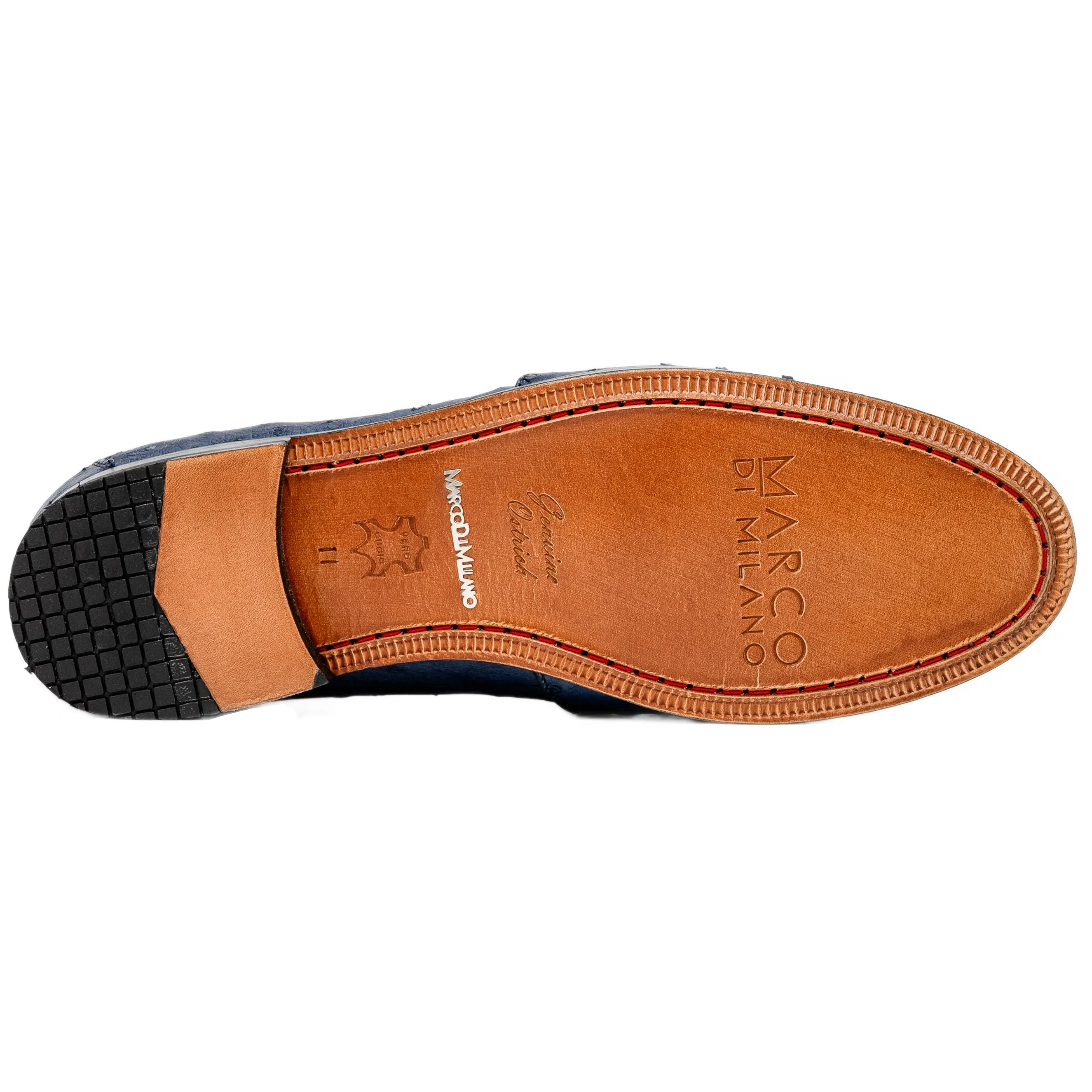 Marco Di Milano Aubiere Ostrich and Leather Navy