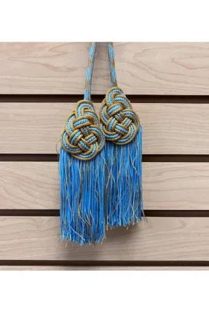 Marian Blue/Gold Priest Tassel Cincture - VL9005MK
