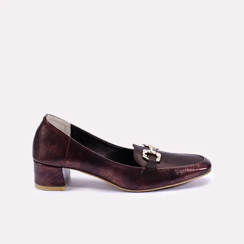 Marinda Maroon Fancy Court Shoes 0431162