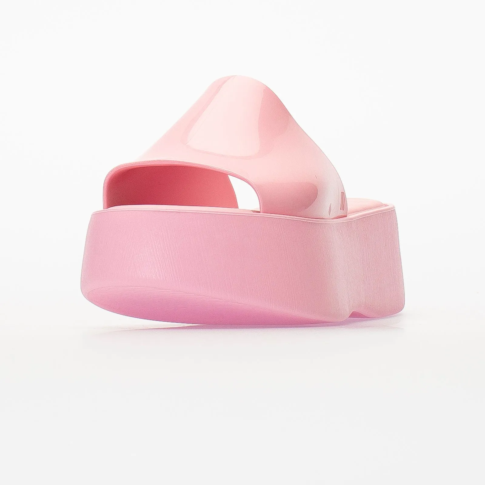 Melissa Becky Platform Slides for Women - Cushioned and Comfortable Chunky Platform Slip-On Sandals with Jelly Upper and Open Toe Design