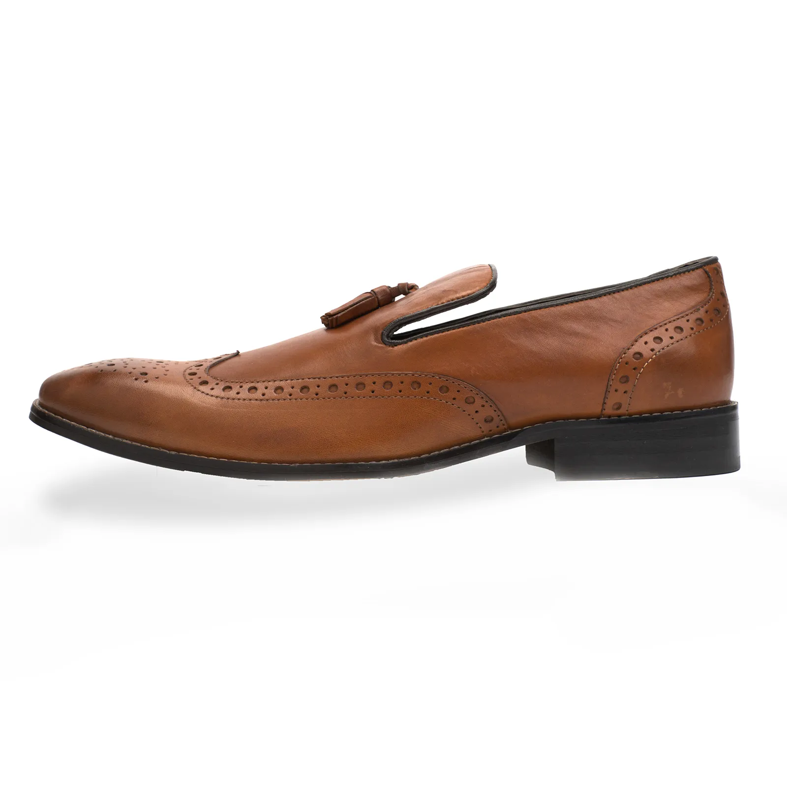 Men's leather slip-on formal loafers