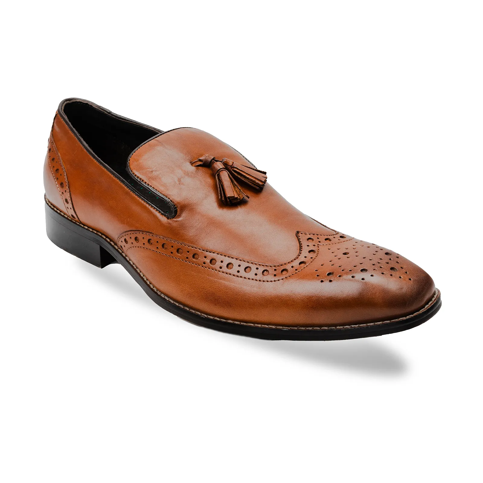 Men's leather slip-on formal loafers