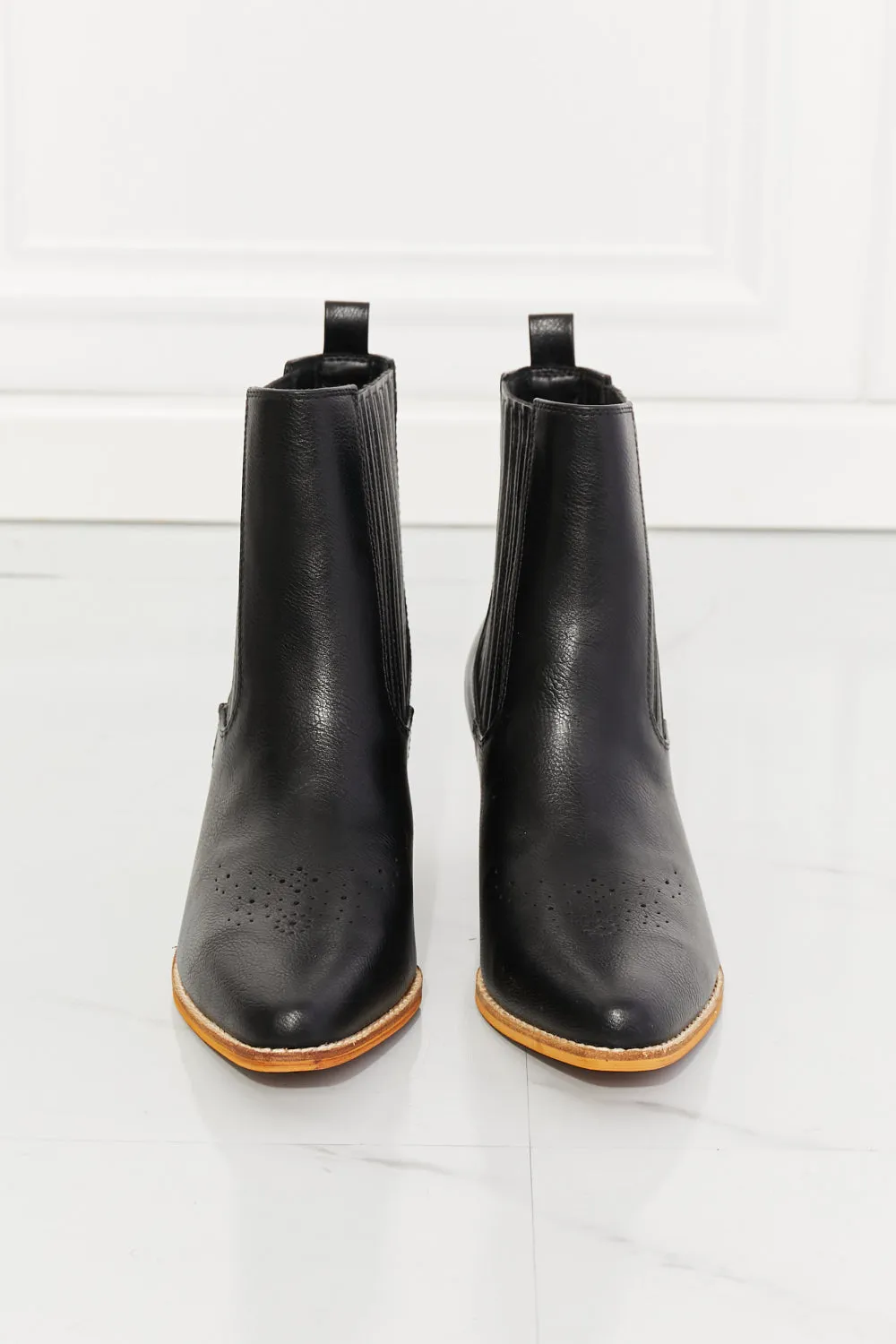 MMShoes Love the Journey Stacked Heel Chelsea Boot