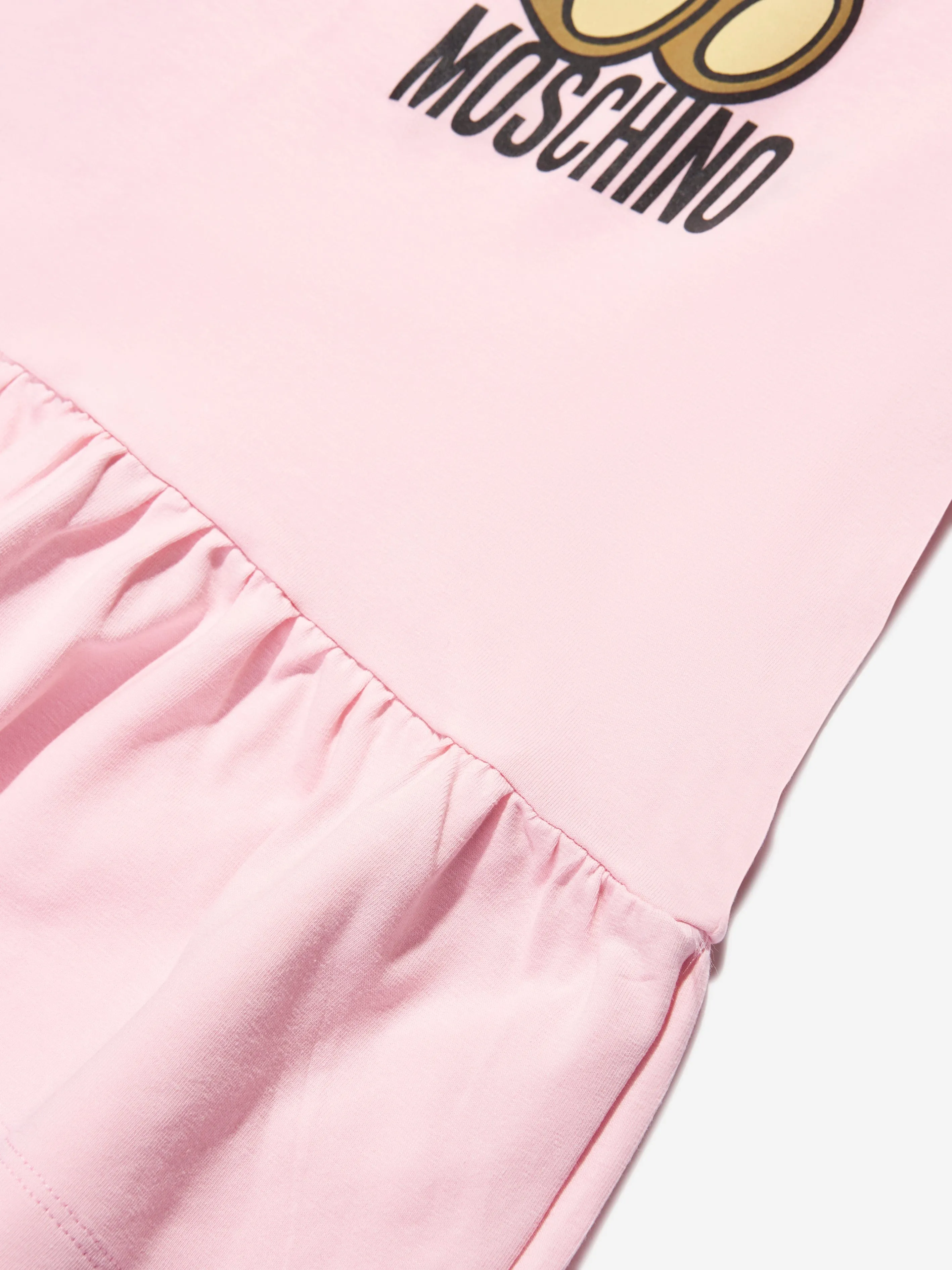 Moschino Girls T-Shirt Skater Dress in Pink
