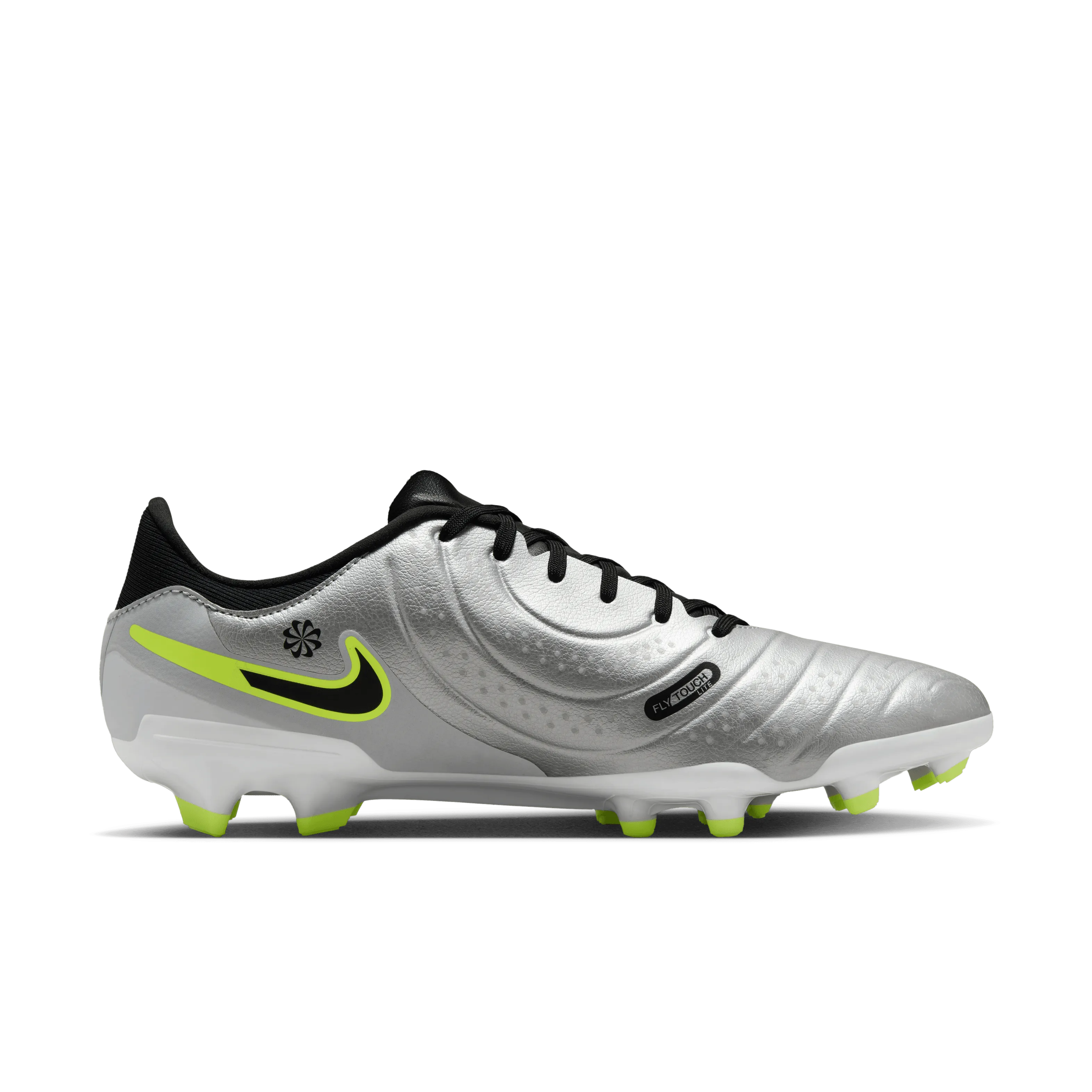Nike Tiempo Legend 10 Academy FG Football Boots (Silver/Black/Volt)
