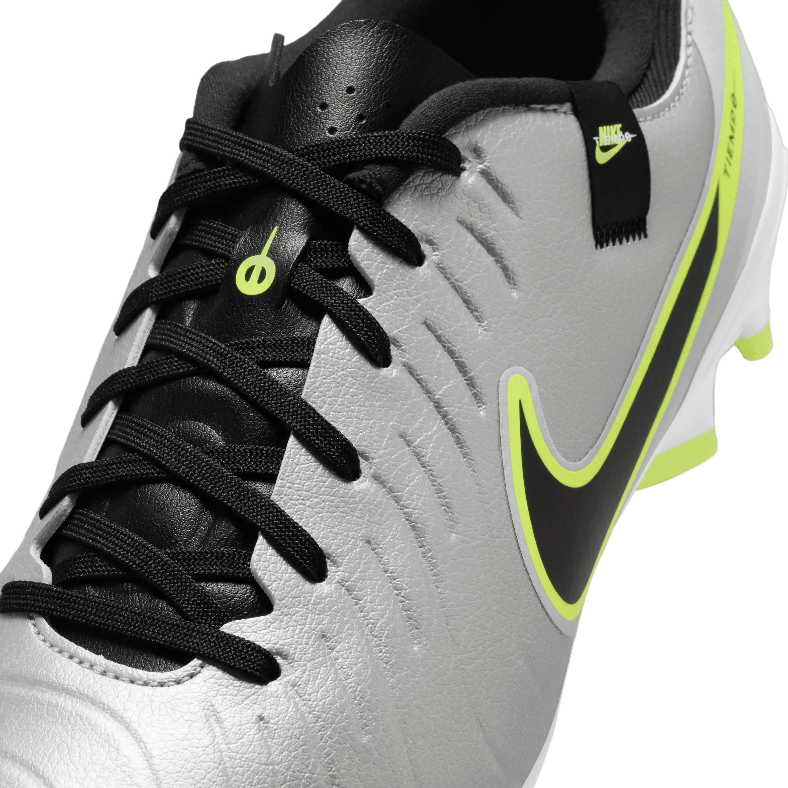Nike Tiempo Legend 10 Academy FG Football Boots (Silver/Black/Volt)