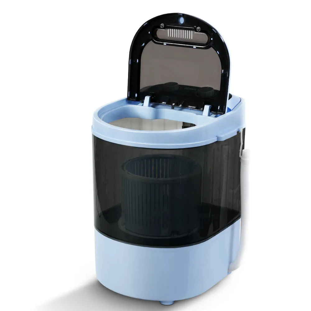 NNEDSZ 3KG Mini Portable Washing Machine Shoes Wash Top Load Spin Camp Caravan