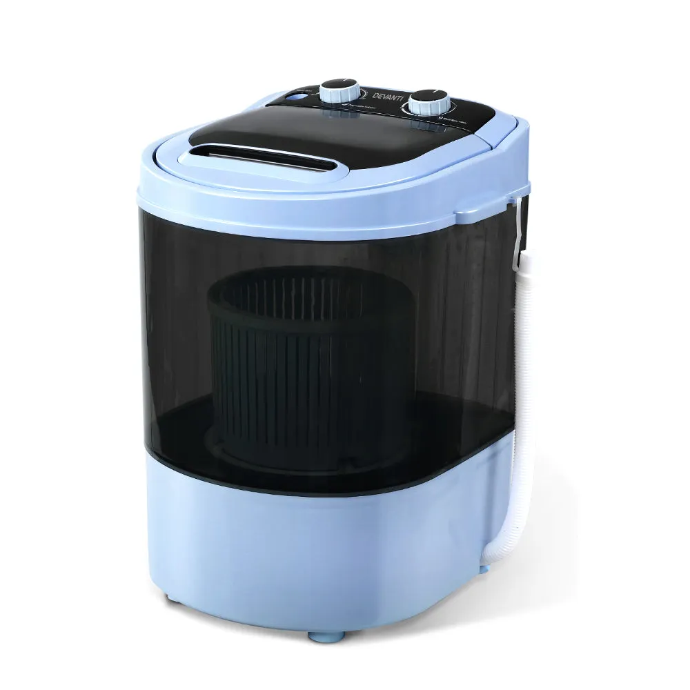 NNEDSZ 3KG Mini Portable Washing Machine Shoes Wash Top Load Spin Camp Caravan