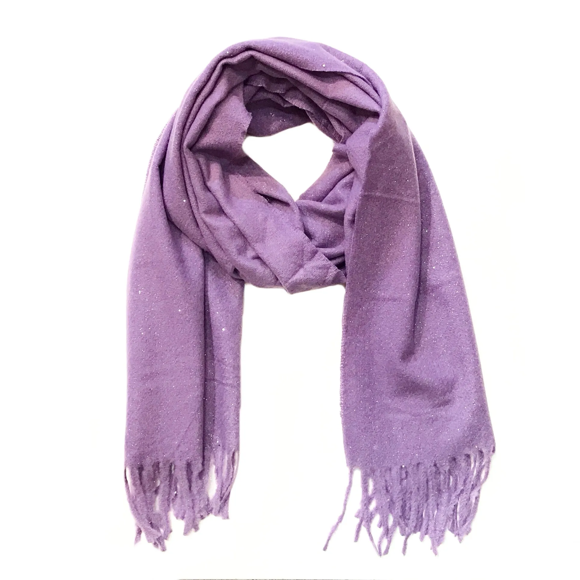 Noellery Glitter Tassel Scarf