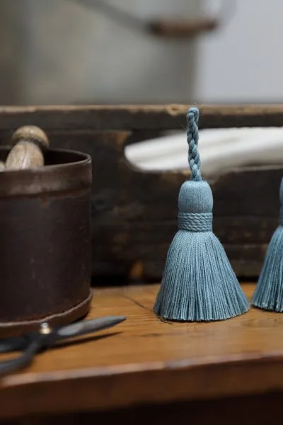 Nordic Blue Key/Cushion Tassel