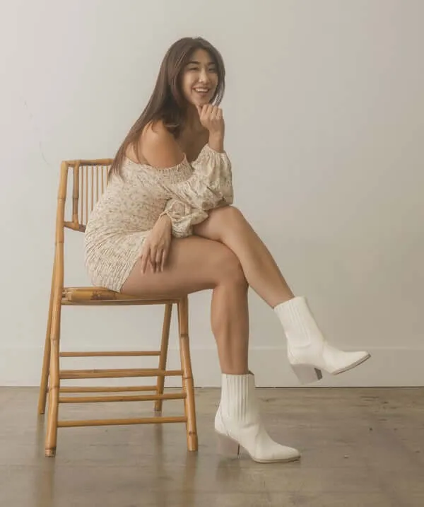 OASIS SOCIETY Dawn - Paneled Western Bootie Boots