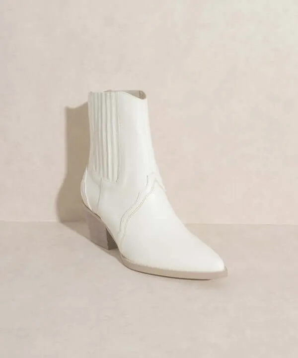OASIS SOCIETY Dawn - Paneled Western Bootie Boots