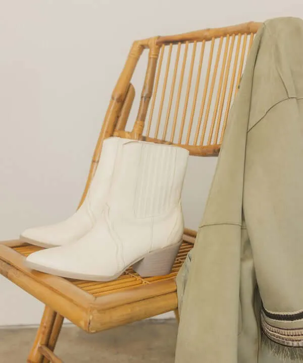 OASIS SOCIETY Dawn - Paneled Western Bootie Boots
