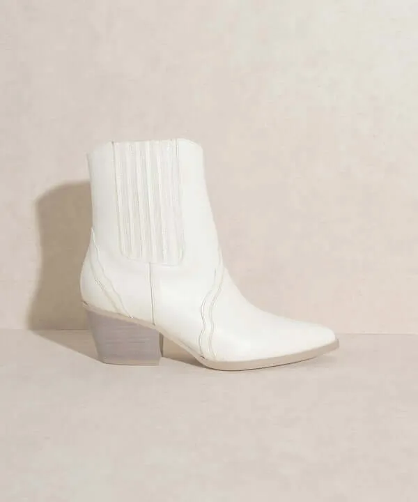 OASIS SOCIETY Dawn - Paneled Western Bootie Boots