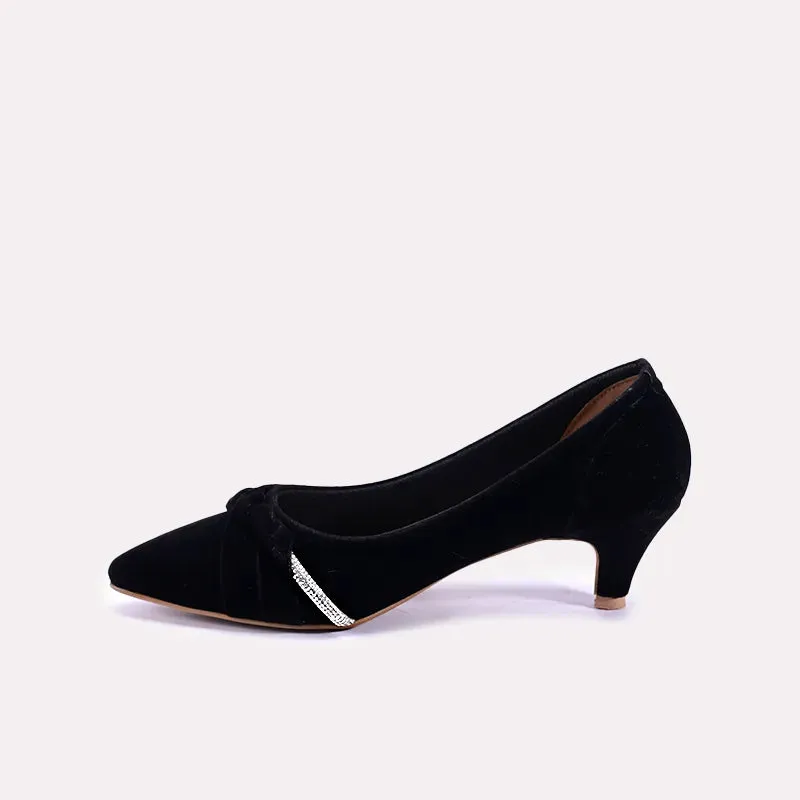 Orla Black Fancy Court Shoes 0431220