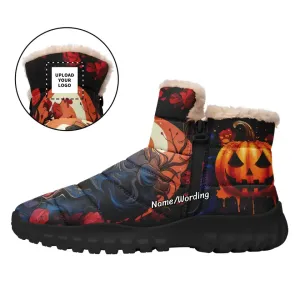 Personalised gift business ideas, personalized company gifts Personalized?Warm-Fur?Skull?Boots,?Custom?Pumpkin?Boots,?Halloween?Gift,HB-23023001