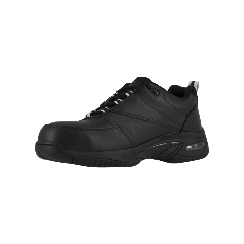 Reebok RB4177 Men's Tyak Athletic Composite Toe Work Shoes - Black