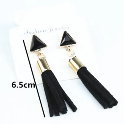 Retro Style Tassel Earring (leather)