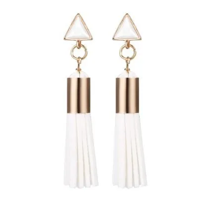 Retro Style Tassel Earring (leather)
