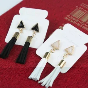 Retro Style Tassel Earring (leather)
