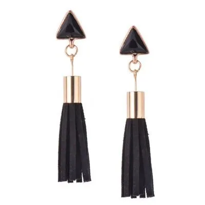 Retro Style Tassel Earring (leather)