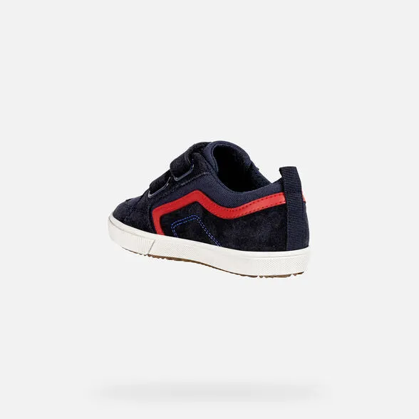 SALE Geox J Alonisso Velcro Sneaker Swivel Stripe