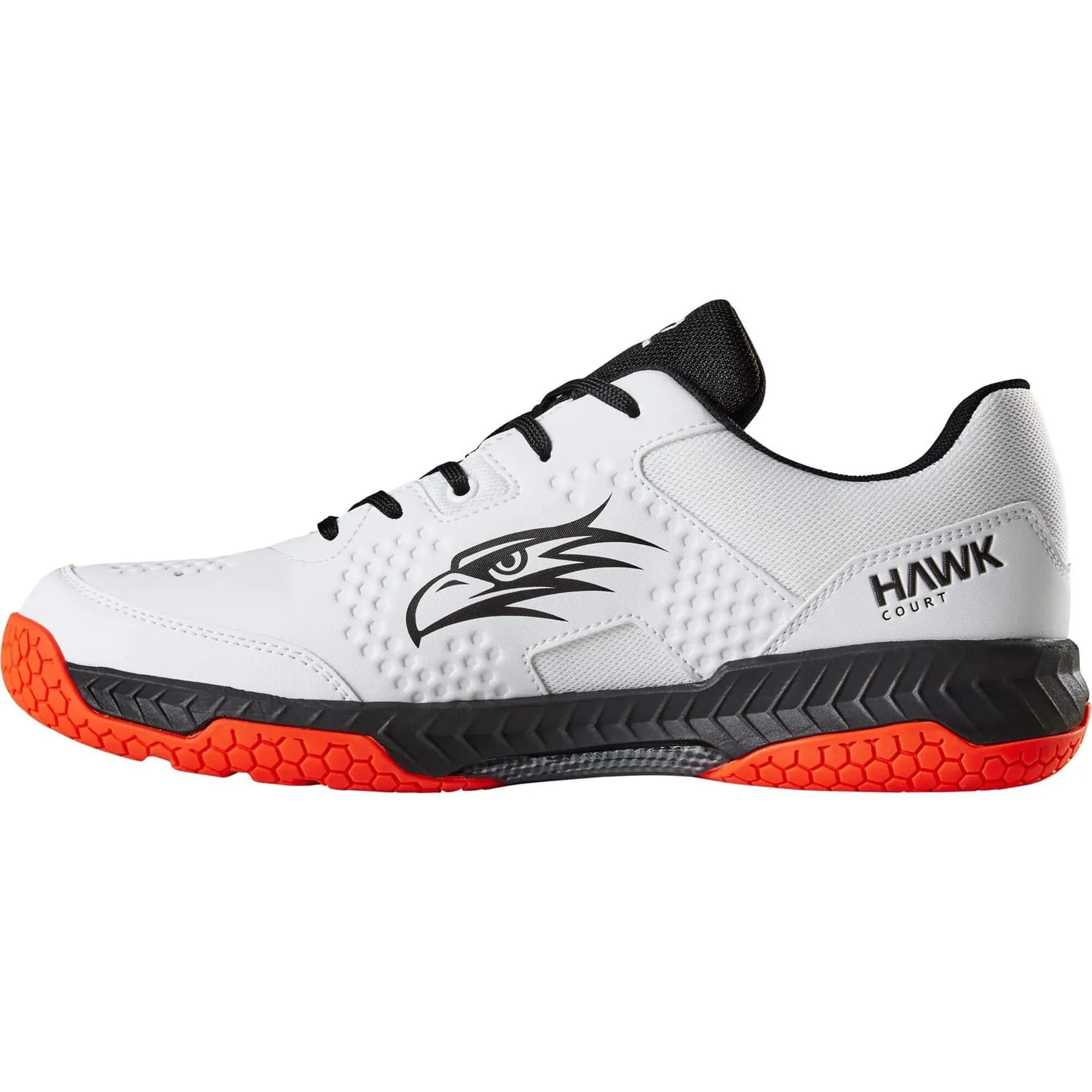 Salming Hawk Court Mens Badminton Shoes - White / Black