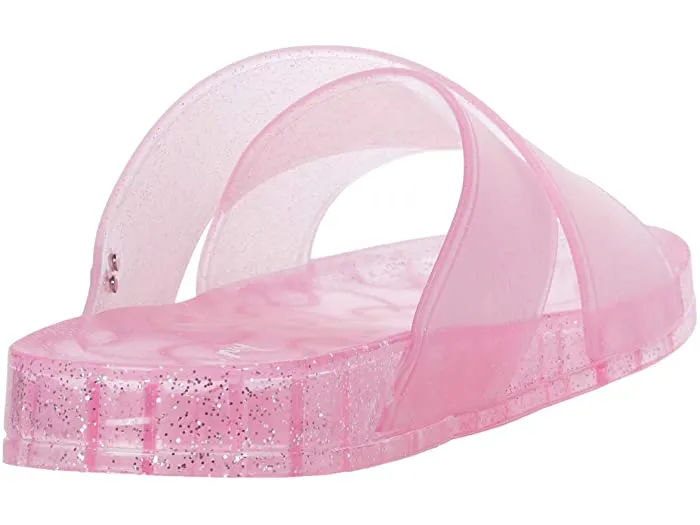 Sam Edelman Jelly Jaylee Colorblock Translucent Slip On Sandals PINK CONFETTI
