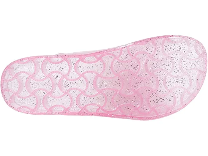 Sam Edelman Jelly Jaylee Colorblock Translucent Slip On Sandals PINK CONFETTI