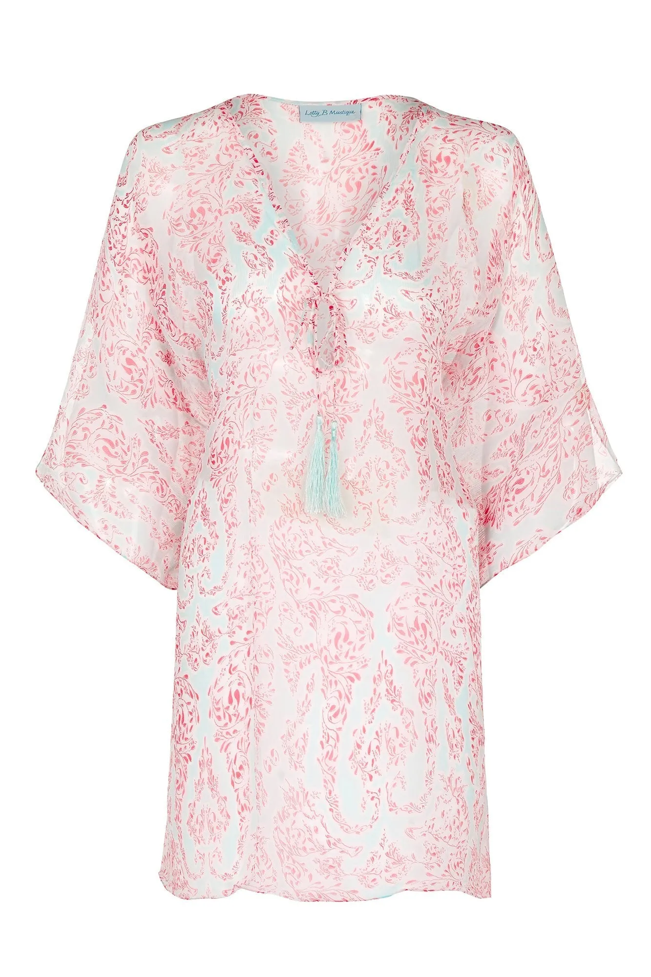 Silk Chiffon Cosima Kaftan SEAHORSE