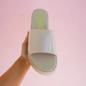 Solar Platform Sandals, Nude.FINAL SALE