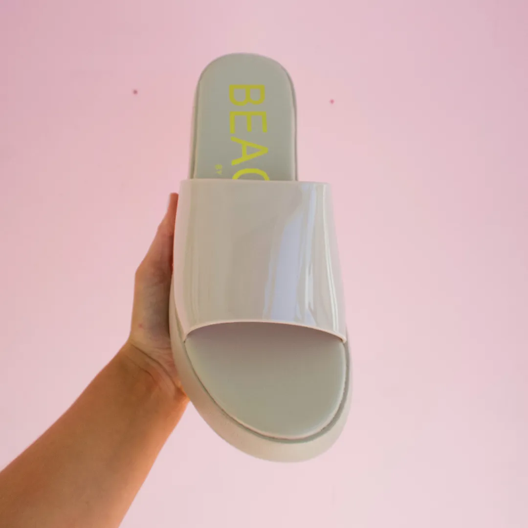 Solar Platform Sandals, Nude.FINAL SALE