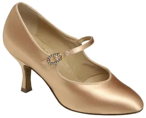 Style 1012 - Flesh Satin - 2" heel