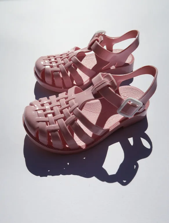 Sun Jelly Sandals in Light Rose