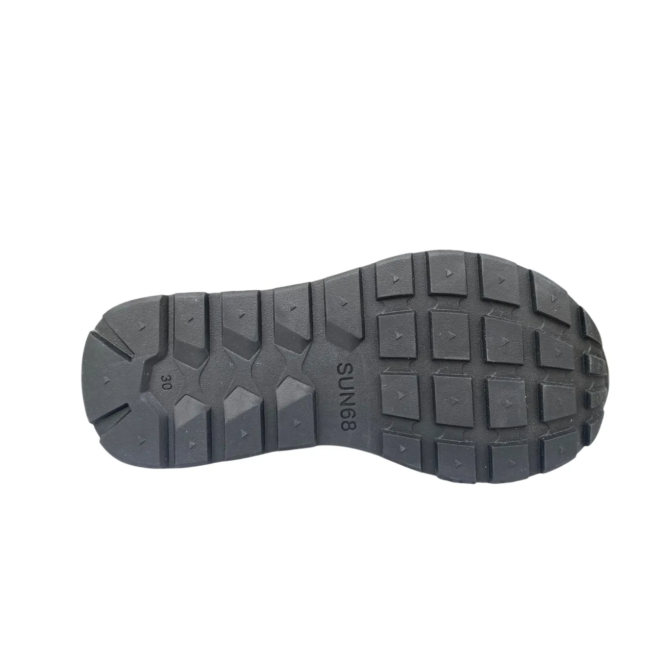 Sun68 scarpa sneakers da bambino con strappo e laccio elastico Tom Solid Z35301K 01 bianco