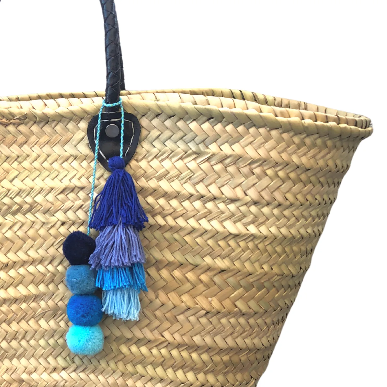 Tassel Pom Pom in Waves of Blue