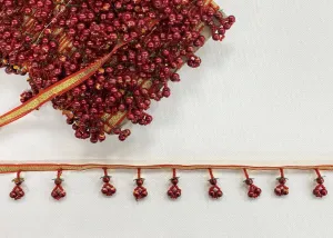 Tassle Trim - Berry Droplets
