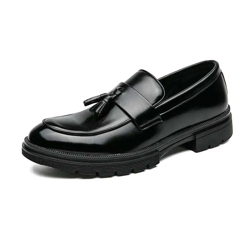 TC Fashion Leather Tassel Shoes